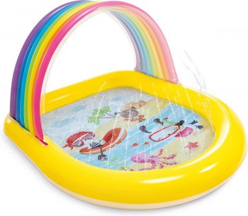 intex zwembad rainbow spray 147x130x86 Speelgoed
