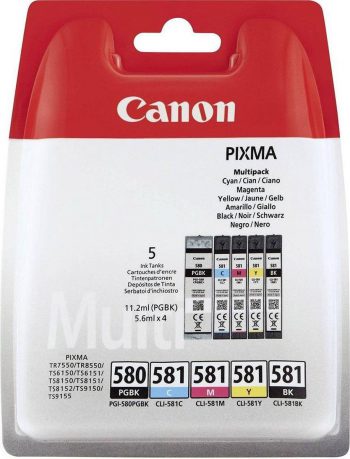 Canon PGI-580/CLI-581 BK/CMYK MULTIPACK Printer accessoires